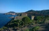 Sentier du littoral lle fort carré de Collioure Randonnées Pyrénées Orientales Le fort Carré
