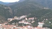 Randonnées Pyrénées Orientales vue sur Amélie les bains et les gorges de Mondony