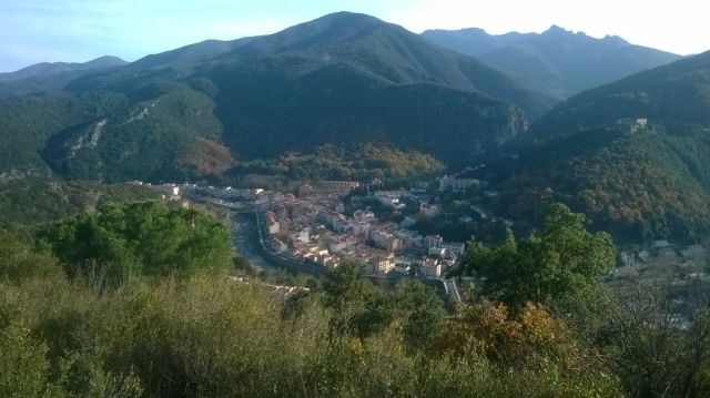 Location Meublé Germont  Amélie les Bains - Vue sur Amélie 